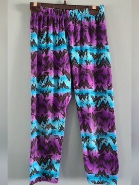 Teen Girls Purple & Teal Wonder Woman  Lounge Pants